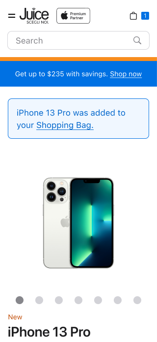 Added to bag