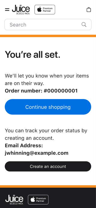 Order confirmation