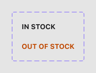 Stock status: In stock and Out of stock